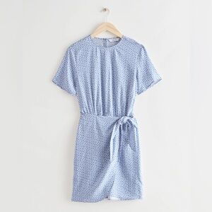 & Other Stories Wrap Tie Dress